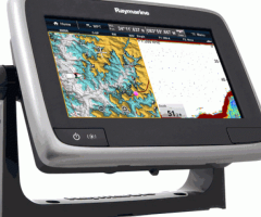 RAYMARINE A77 7 MFD TOUCHSCREEN W/ CLEARPULSE DIGITAL SONAR NO CHARTS - 1