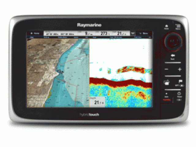 RAYMARINE E97 MULTIFUNCTION DISPLAY W/ SONAR – EUROPEAN CHARTS - 1