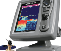 SI-TEX CVS-126 DUAL FREQ ECHO SOUNDER W/ B744V THRU-HULL TRANSDUCER - 1